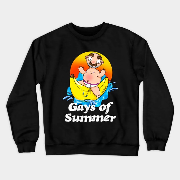 Gays of Summer Banana Crewneck Sweatshirt by LoveBurty